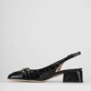 Donna Barca | Decollete Tacco 4 Cm In Vernice Nera