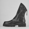 Donna Barca | Stivaletti Tacco Basso Tacco 2 Cm In Pelle Nera