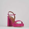 Donna Barca | Sandali Tacco Alto Tacco 9 Cm In Pelle Rosa