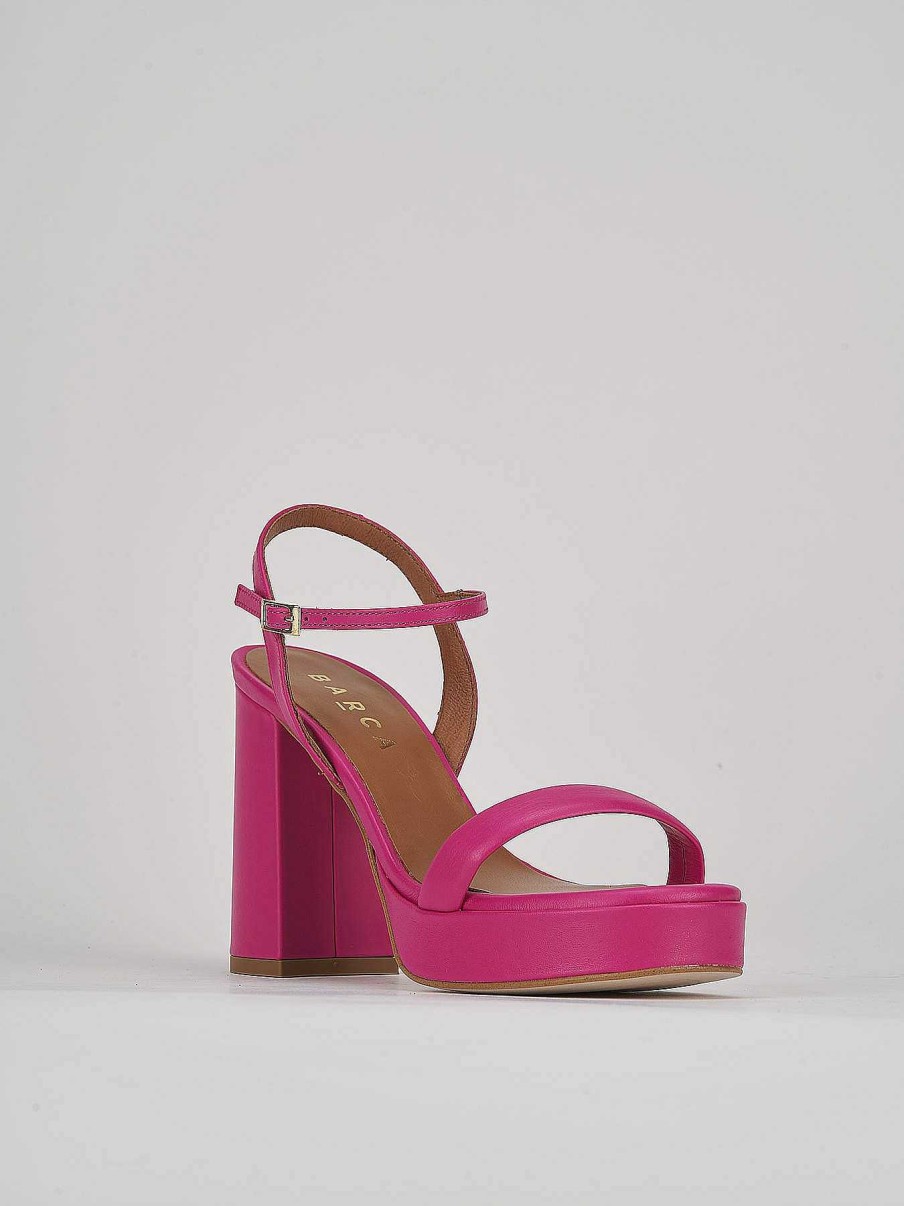 Donna Barca | Sandali Tacco Alto Tacco 9 Cm In Pelle Rosa