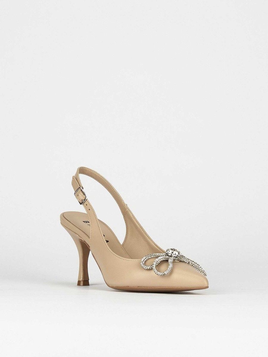 Donna Barca | Decollete Tacco 5 Cm In Pelle Beige