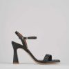 Donna Barca | Sandali Tacco Alto Tacco 8 Cm In Pelle Nera