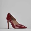 Donna Barca | Decollete Tacco 9 Cm In Vernice Bordeaux