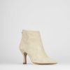 Donna Barca | Stivaletti Tacco Alto Tacco 5 Cm Camoscio Beige