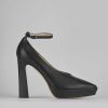 Donna Barca | Decollete Tacco 11 Cm In Pelle Nera