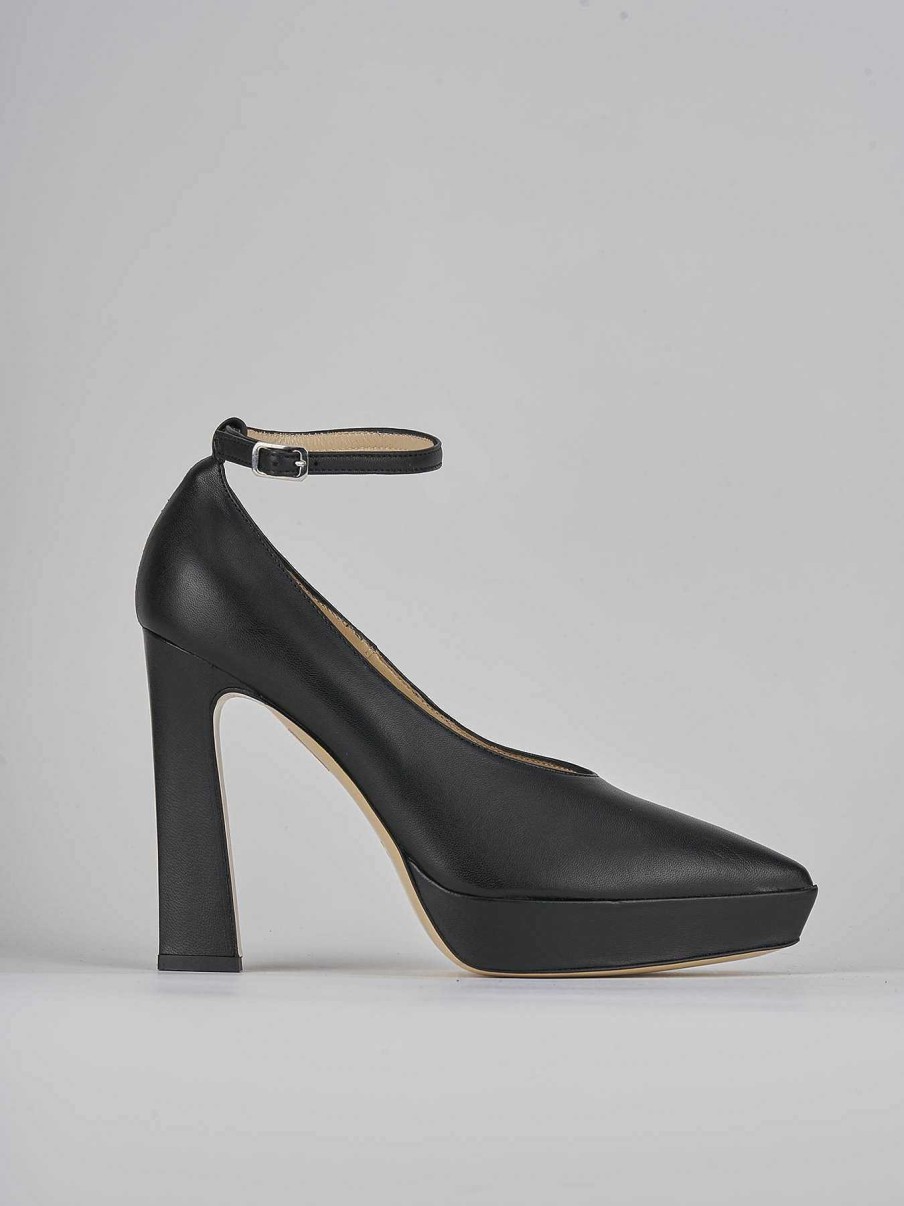 Donna Barca | Decollete Tacco 11 Cm In Pelle Nera