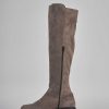 Donna Barca | Stivali Tacco 2Cm Camoscio Beige