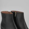 Donna Barca | Stivaletti Tacco Alto Tacco 6 Cm In Pelle Nera