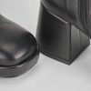 Donna Barca | Stivaletti Tacco Alto Tacco 5 Cm In Pelle Nera