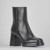 Donna Barca | Stivaletti Tacco Alto Tacco 8 Cm In Pelle Nera