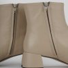 Donna Barca | Stivaletti Tacco Alto Tacco 6 Cm In Pelle Beige