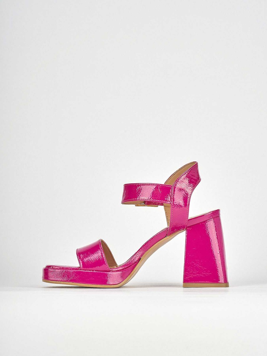 Donna Barca | Sandali Tacco Alto Tacco 8 Cm In Pelle Rosa