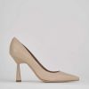 Donna Barca | Decollete Tacco 9 Cm In Pelle Beige