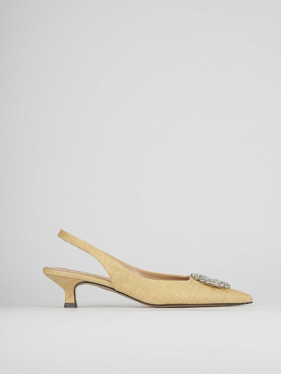 Donna Barca | Decollete Tacco 5 Cm In Pelle Beige