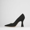 Donna Barca | Decollete Tacco 10 Cm Nero Licra