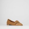 Donna Barca | Scarpe Basse Tacco 1 Cm In Pelle Marrone