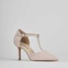 Donna Barca | Decollete Tacco 7 Cm In Camoscio Beige