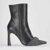 Donna Barca | Stivaletti Tacco Alto Tacco 9 Cm In Pelle Nera