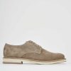 Uomo Barca | Scarpe Stringate Tacco 1 Cm In Camoscio Beige