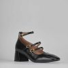 Donna Barca | Decollete Tacco 5Cm Vernice Nero