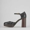 Donna Barca | Decollete Tacco 9 Cm In Pelle Nera