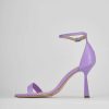 Donna Barca | Sandali Tacco Alto Tacco 9 Cm In Pelle Viola