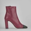 Donna Barca | Stivaletti Tacco Alto Tacco 8 Cm In Pelle Rossa