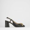 Donna Barca | Decollete Tacco 8 Cm In Pelle Nera