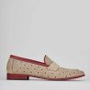 Donna Barca | Mocassini Tacco 2 Cm In Pelle Beige