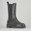 Donna Barca | Stivaletti Tacco Basso Tacco 3 Cm In Pelle Nera