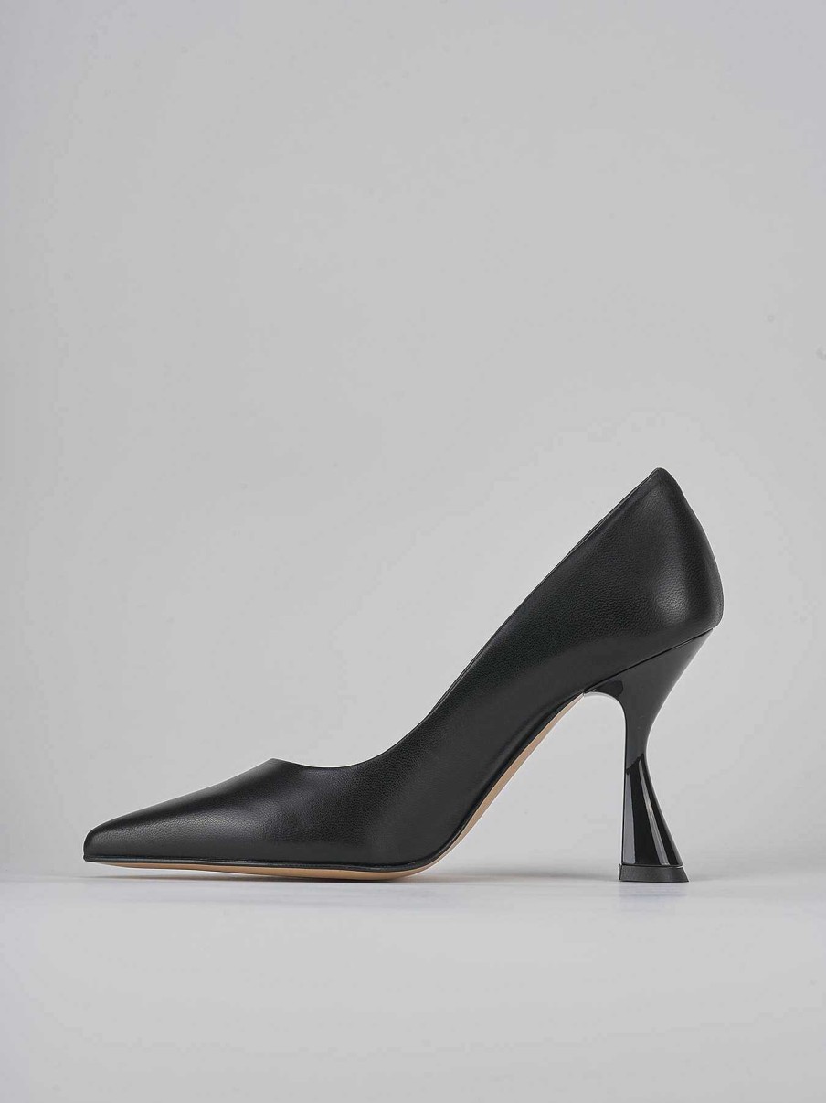 Donna Barca | Decollete Tacco 9 Cm In Pelle Nera