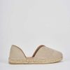 Donna Barca | Espadrillas Tacco 2 Cm In Camoscio Beige