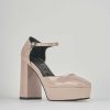 Donna Barca | Decollete Tacco 10 Cm In Pelle Beige