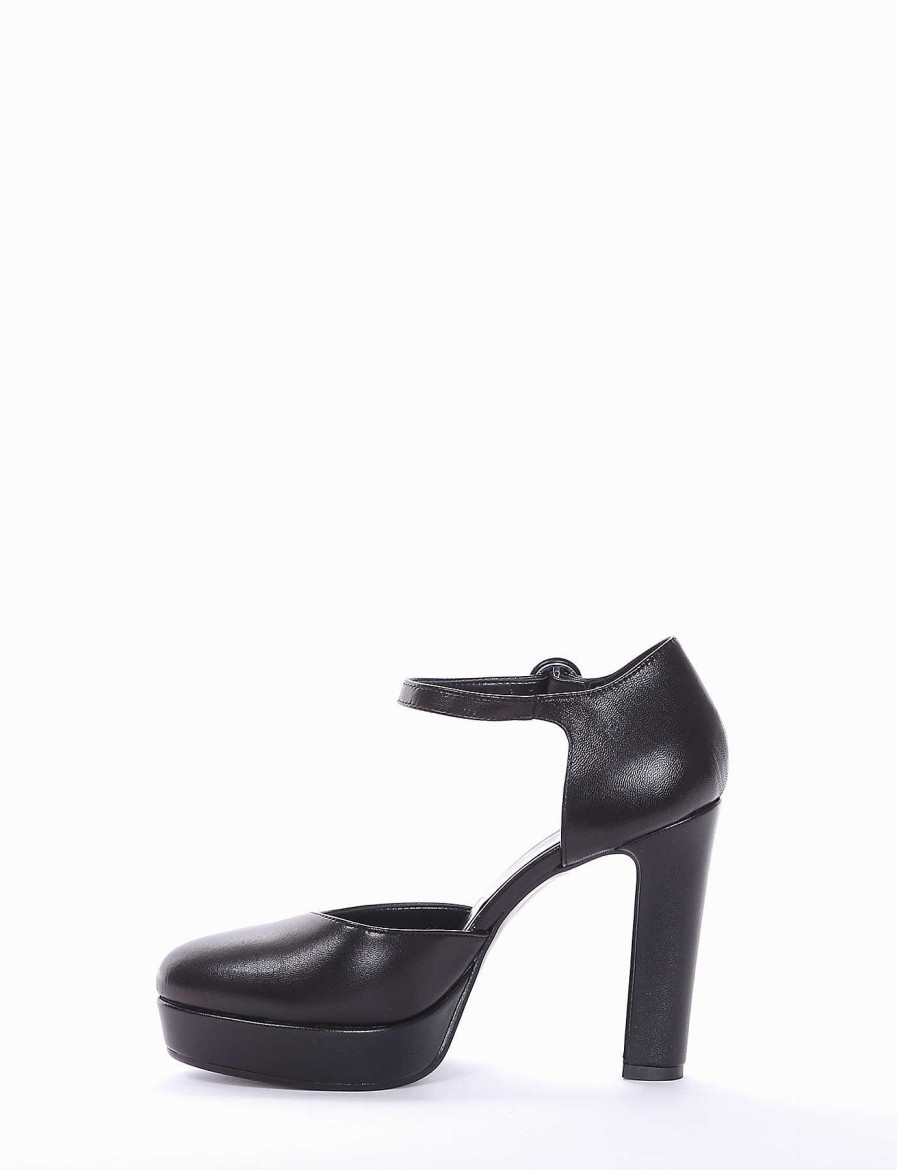 Donna Barca | Decollete Tacco 9 Cm In Pelle Nera