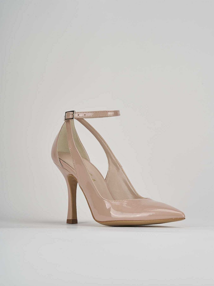 Donna Barca | Decollete Tacco 9 Cm In Vernice Beige