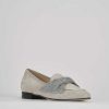 Donna Barca | Mocassino Tacco 1 Cm In Camoscio Beige