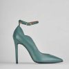 Donna Barca | Decollete Tacco 10 Cm In Pelle Verde