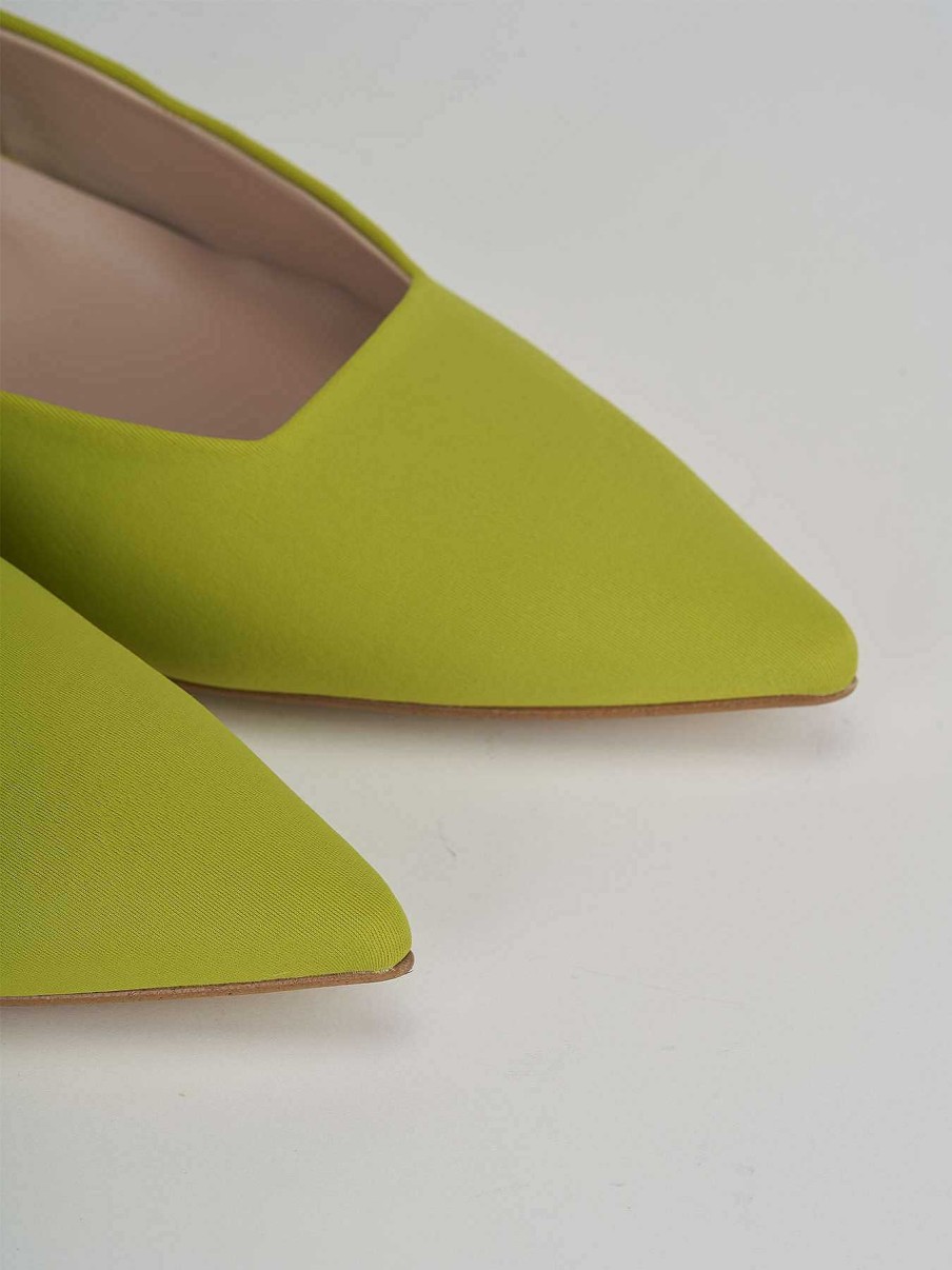 Donna Barca | Decollete Tacco 3 Cm Verde Licra