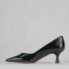 Donna Barca | Decollete Tacco 5 Cm In Vernice Nera