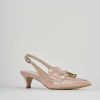 Donna Barca | Decollete Tacco 3 Cm In Vernice Beige