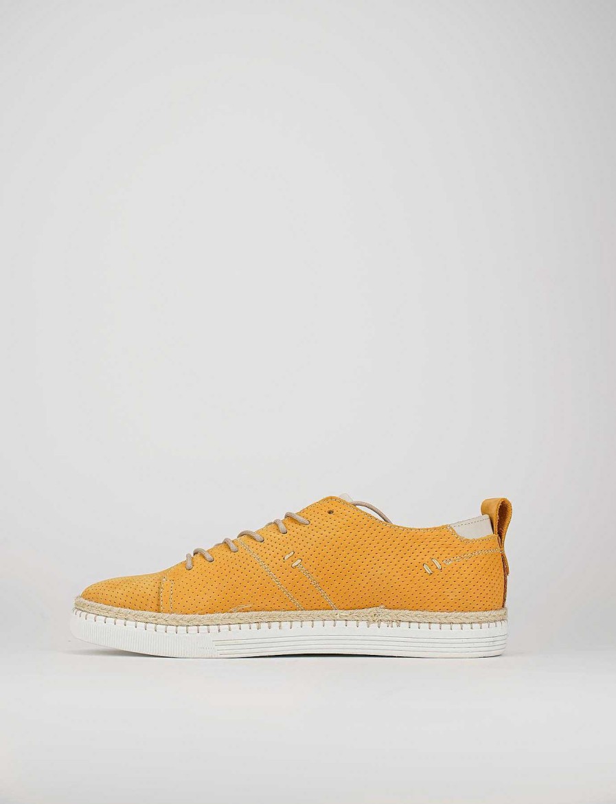 Uomo Barca | Sneakers In Nabuk Giallo