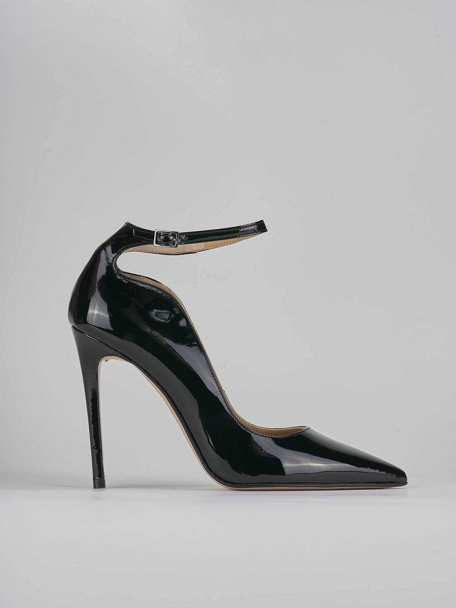 Donna Barca | Decollete Tacco 11 Cm In Vernice Nera