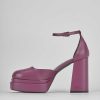 Donna Barca | Decollete Tacco 11 Cm In Pelle Viola