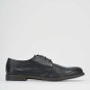 Uomo Barca | Scarpe Stringate Tacco 1 Cm In Pelle Nera