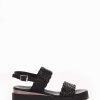 Donna Barca | Zeppa Tacco 3 Cm In Pelle Nera