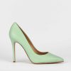 Donna Barca | Decollete Tacco 11 Cm In Pelle Verde