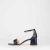 Donna Barca | Sandali Tacco Alto Tacco 5 Cm In Pelle Nera