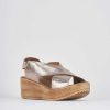 Donna Barca | Zeppa Tacco 6 Cm In Pelle Bronzo