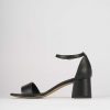 Donna Barca | Sandali Tacco Alto Tacco 5 Cm In Pelle Nera