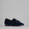 Donna Barca | Scarpe Basse Tacco 2 Cm In Pelle Blu